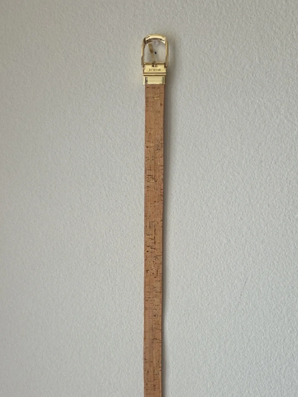 J.Crew Tan Leather Belt Gold Buckle 1” Wide Size L Classic Capsule Minimalist - Picture 13 of 16